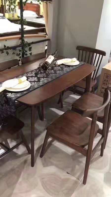 实木色长方桌()